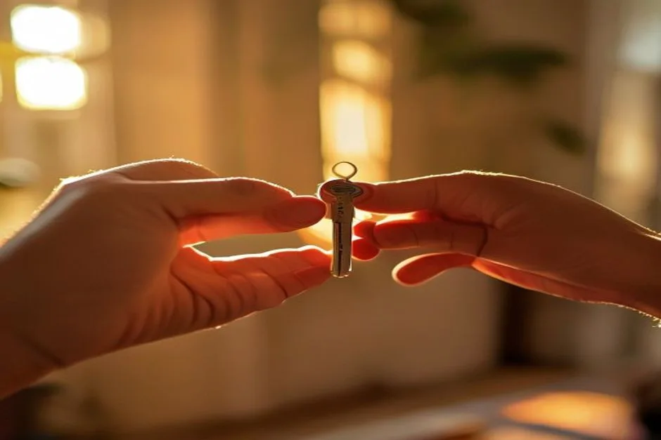 Übergabe eines Wohnungsschlüssels